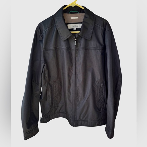Perry Ellis black Lightweight Jacket sz xl Donny Tech - Picture 1 of 4
